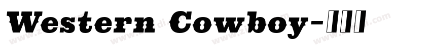 Western Cowboy字体转换